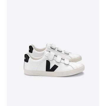 Αθλητικά Παπούτσια γυναικεια Veja 3-LOCK LEATHER White/Black | GR 610QMA